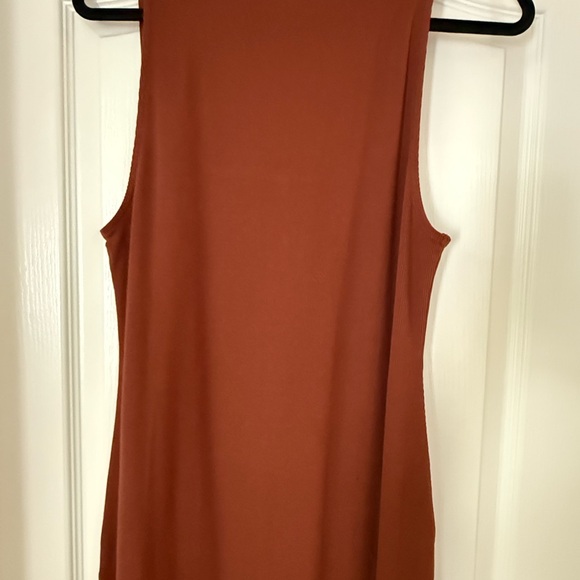 Sezane Rust Button-Front Midi Dress - Picture 8 of 13
